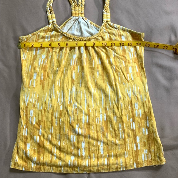 Yellow Racerback Tank Top Size Small - Picture 4 of 5